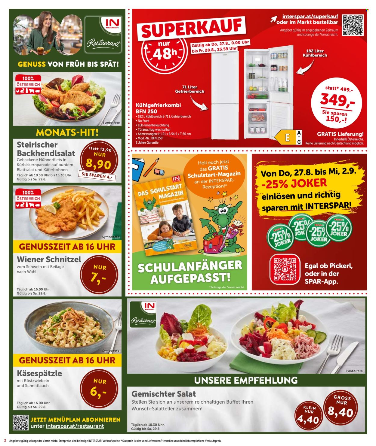 Angebote INTERSPAR - 27.8.2026 - 9.9.2026. Seite 2