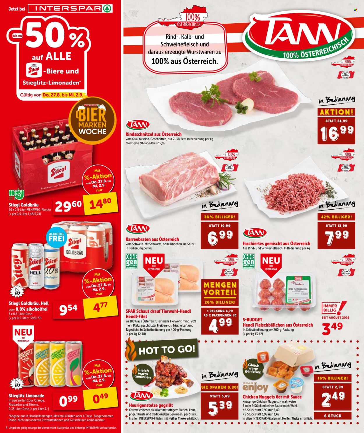 Angebote INTERSPAR - 27.8.2026 - 9.9.2026. Seite 4