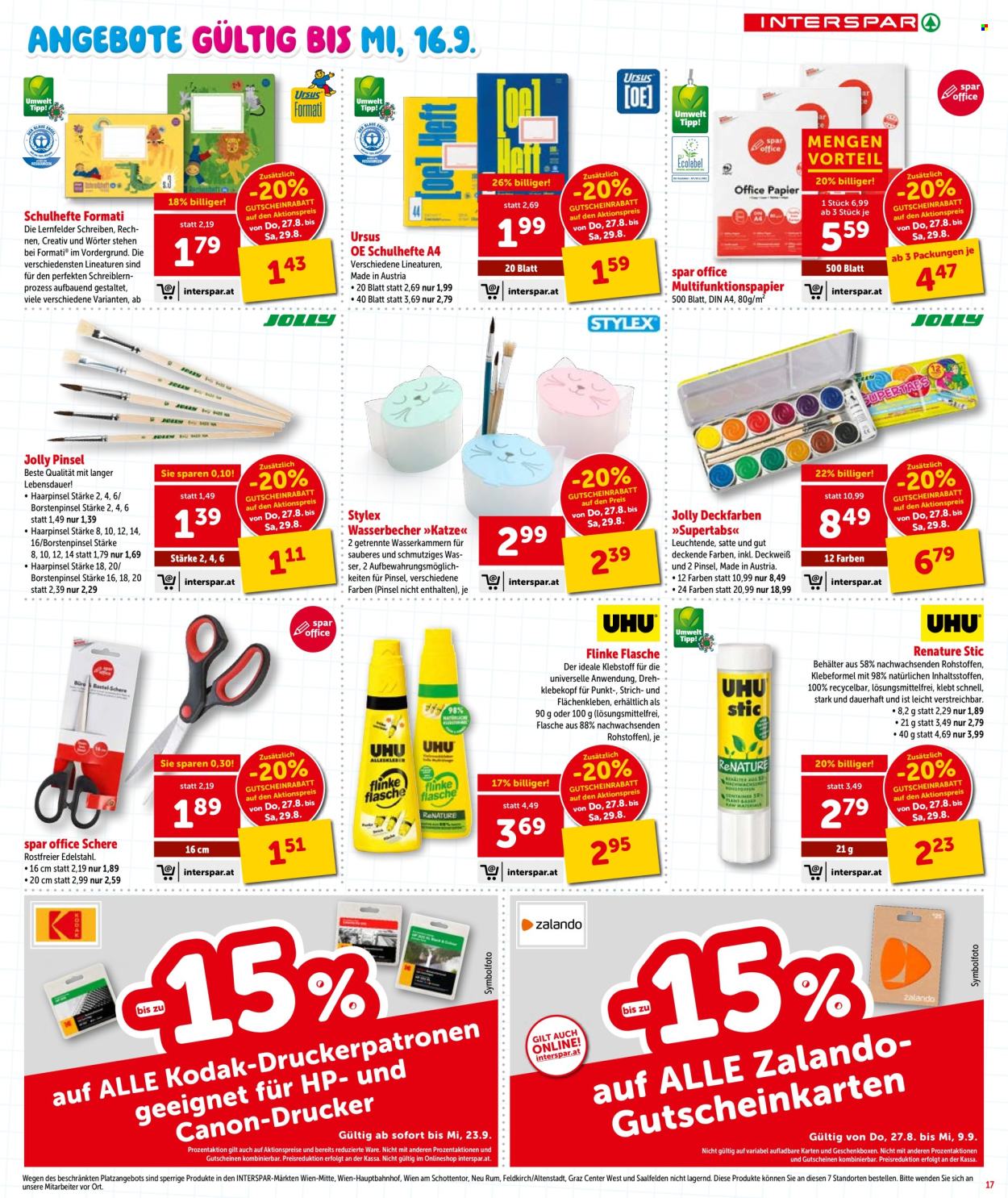Angebote INTERSPAR - 27.8.2026 - 9.9.2026. Seite 17