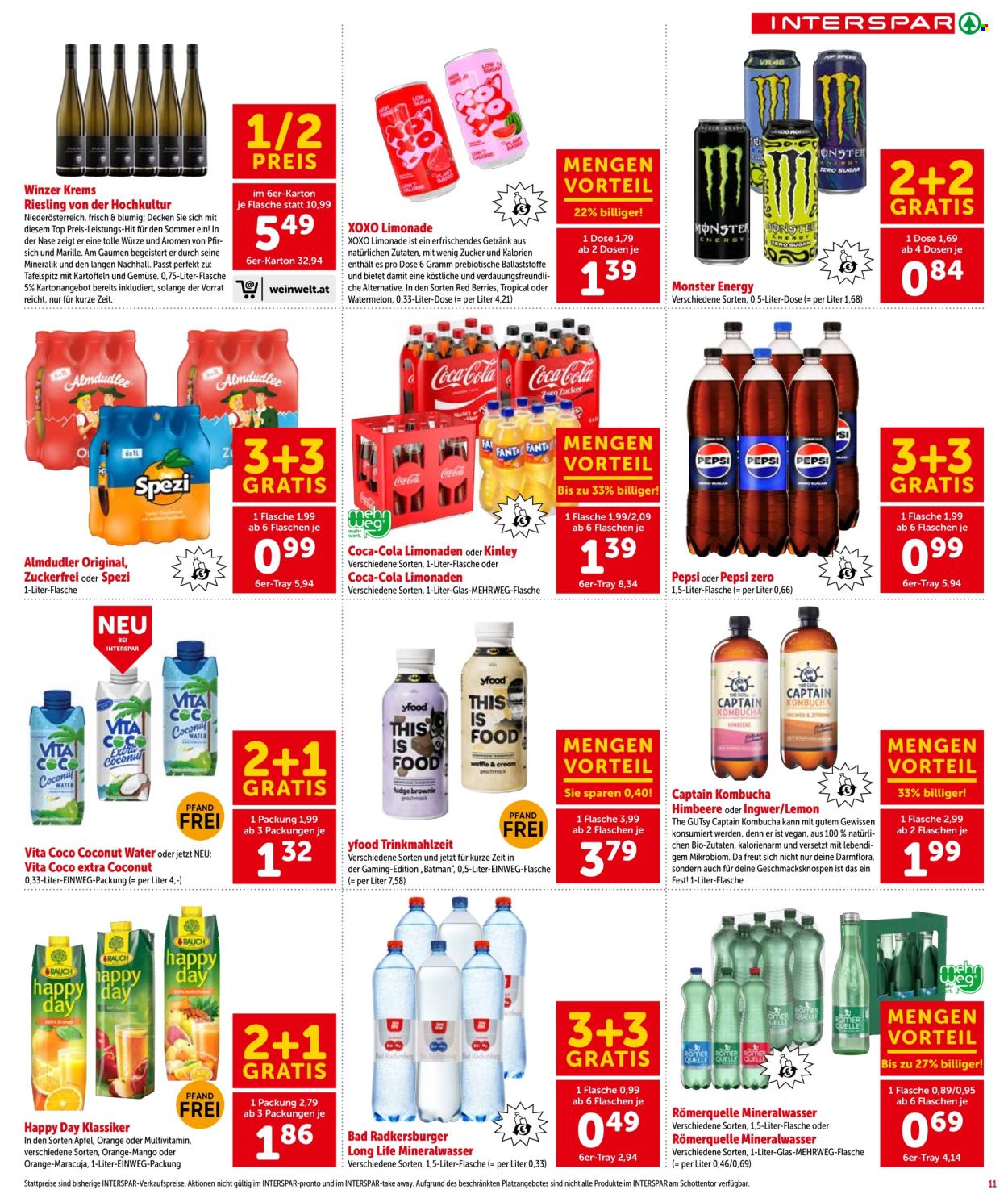 Leták INTERSPAR - 27.8.2026 - 9.9.2026. Strana 11
