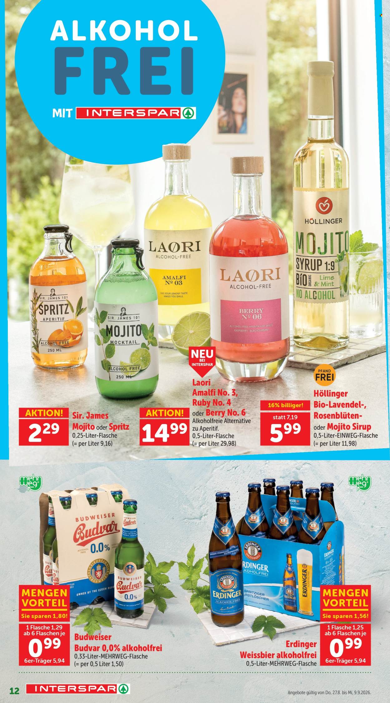 Angebote INTERSPAR - 27.8.2026 - 9.9.2026. Seite 12