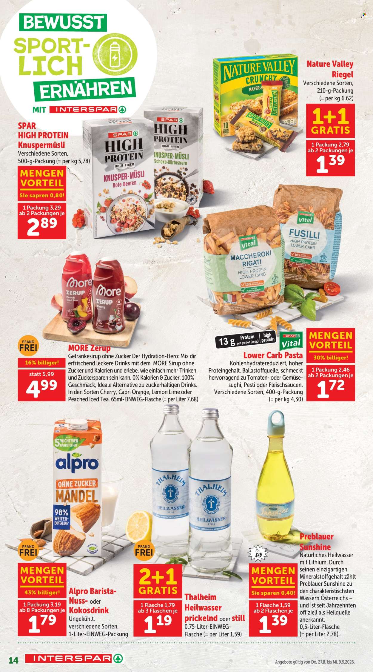 Angebote INTERSPAR - 27.8.2026 - 9.9.2026. Seite 14