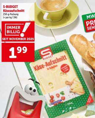 S-BUDGET Käseaufschnitt