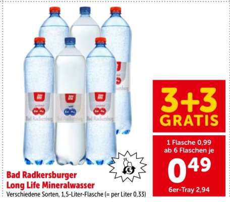 Bad Radkersburger Long Life Mineralwasser