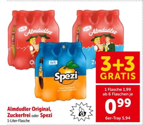 Almdudler Original, Zuckerfrei oder Spezi