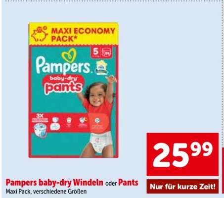 Pampers Baby Dry Windeln oder Pants
