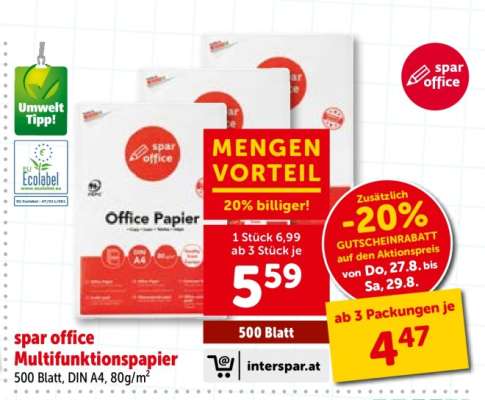 SPAR office Multifunktionspapier