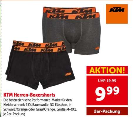 KTM Herren-Boxershorts