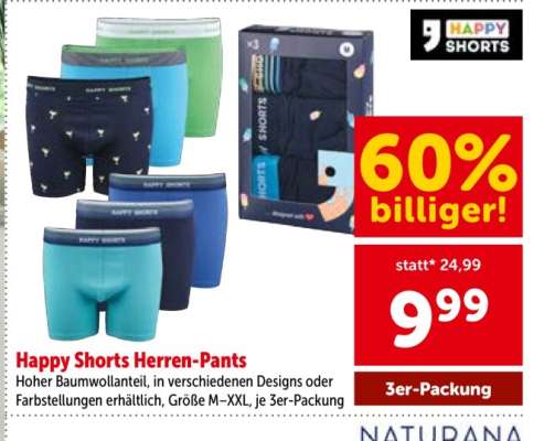 Happy Shorts Herren-Pants