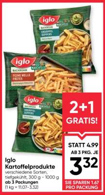 iglo Kartoffelprodukte