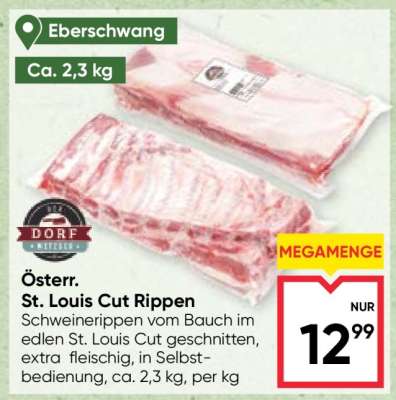 Österr. St. Louis Cut Rippen