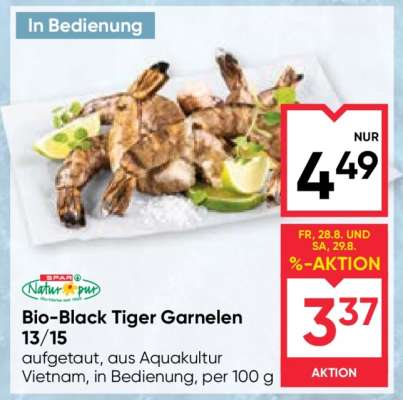 Bio-Black Tiger Garnelen 13/15
