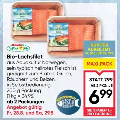 Bio Lachsfilet