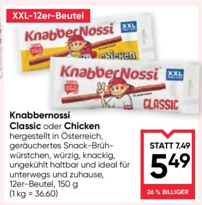 Knabbernossi Classic oder Chicken