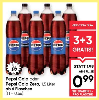 Pepsi Cola oder Pepsi Cola zero