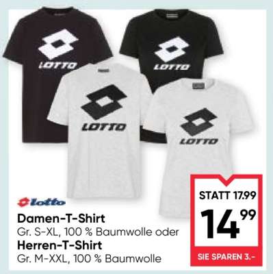 Lotto Damen-T-Shirt oder Herren-T-Shirt