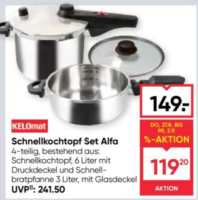 KELOmat Schnellkochtopf Set Alfa