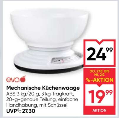 eva Mechanische Küchenwaage