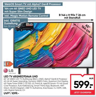 LED TV 65QNED70A6A UHD