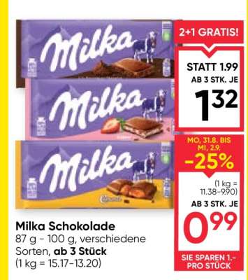 MILKA SCHOKOLADE