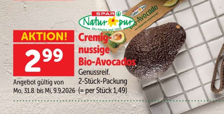 Cremig-nussige Bio-Avocados