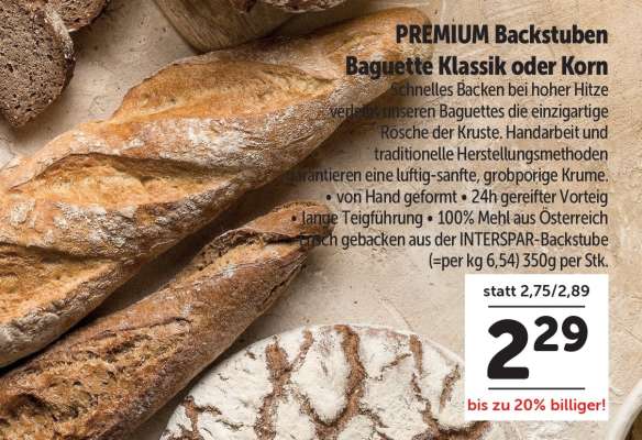 Baguette Klassik oder Korn
