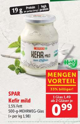 SPAR Kefir mild