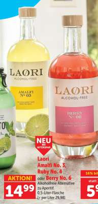 Laori Amalfi No. 3, Ruby No. 4 oder Berry No. 6