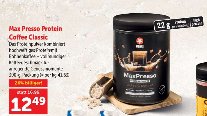 Max Presso Protein Coffee Classic