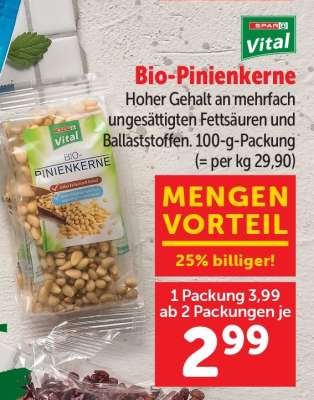 SPAR Vital Bio-Pinienkerne
