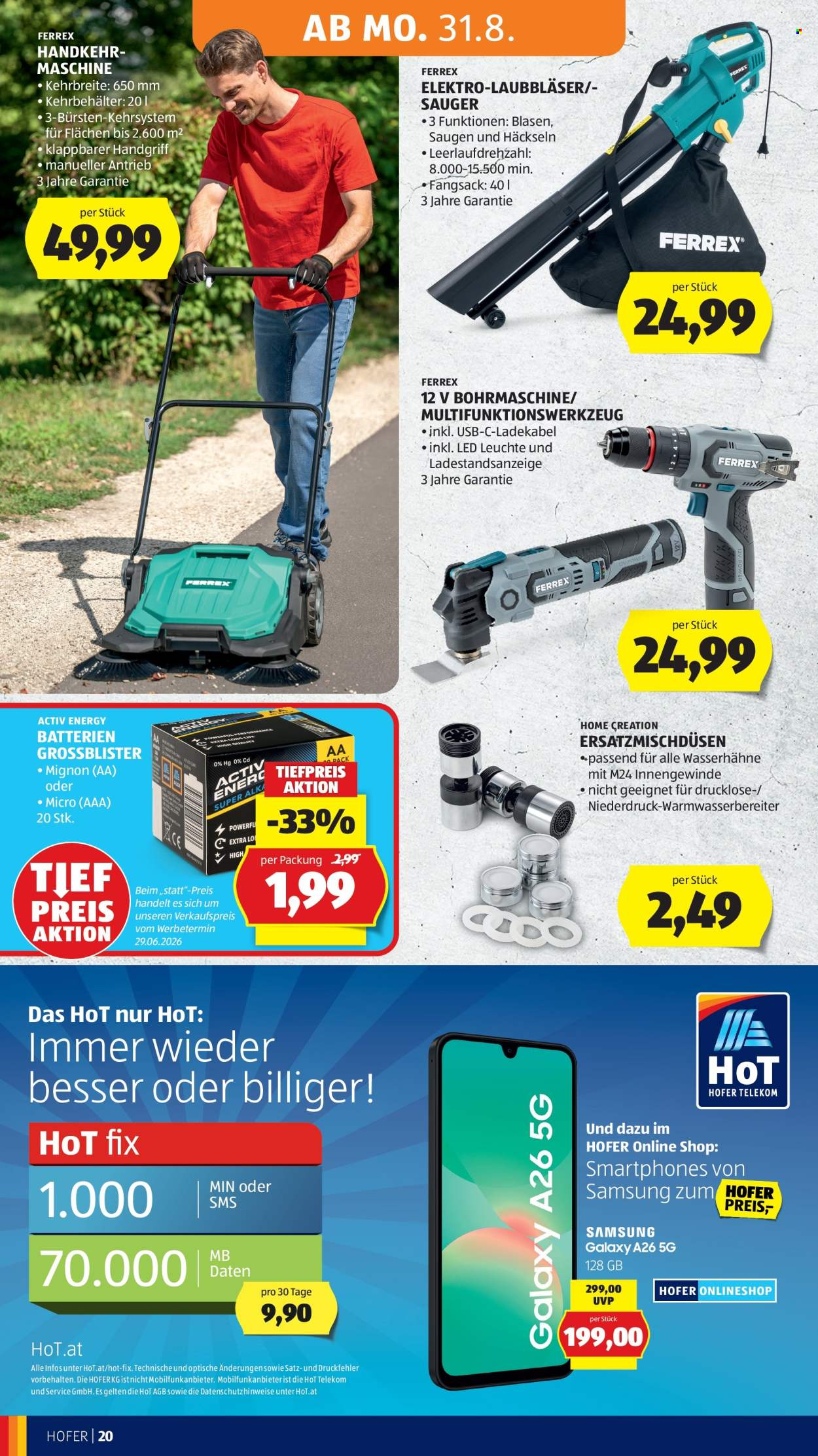 Angebote Hofer - 28.8.2026 - 3.9.2026. Seite 32
