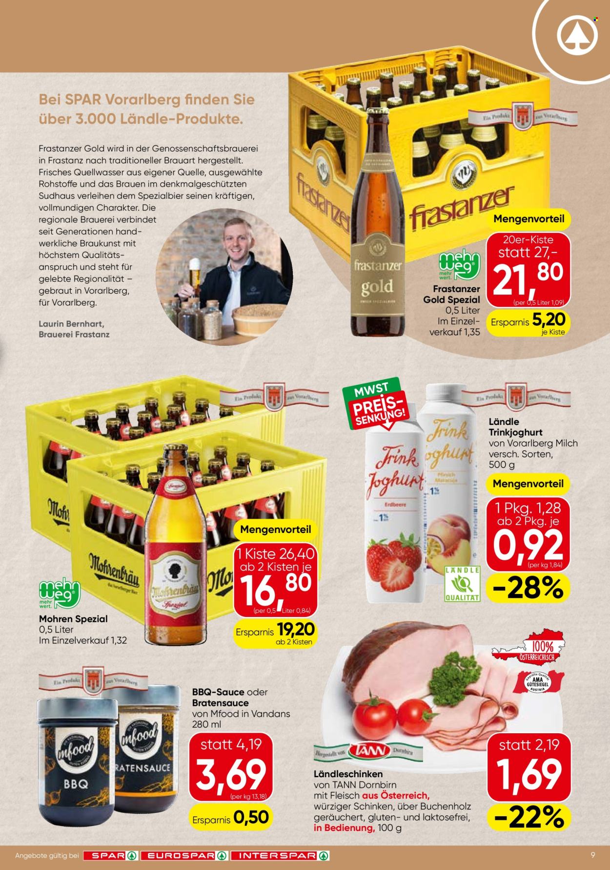 Angebote EUROSPAR - 27.8.2026 - 9.9.2026. Seite 9