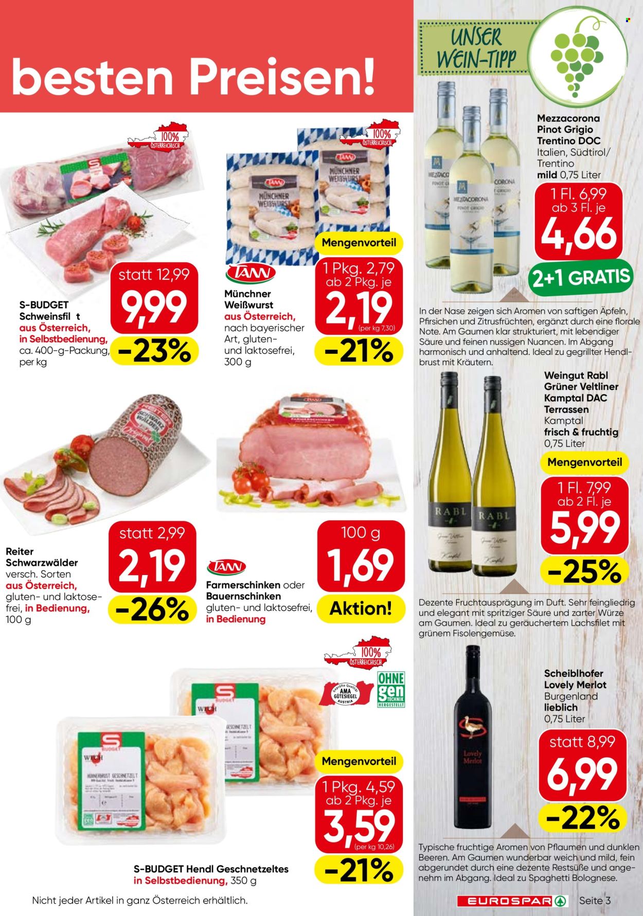 Leták EUROSPAR - 27.8.2026 - 9.9.2026. Strana 3