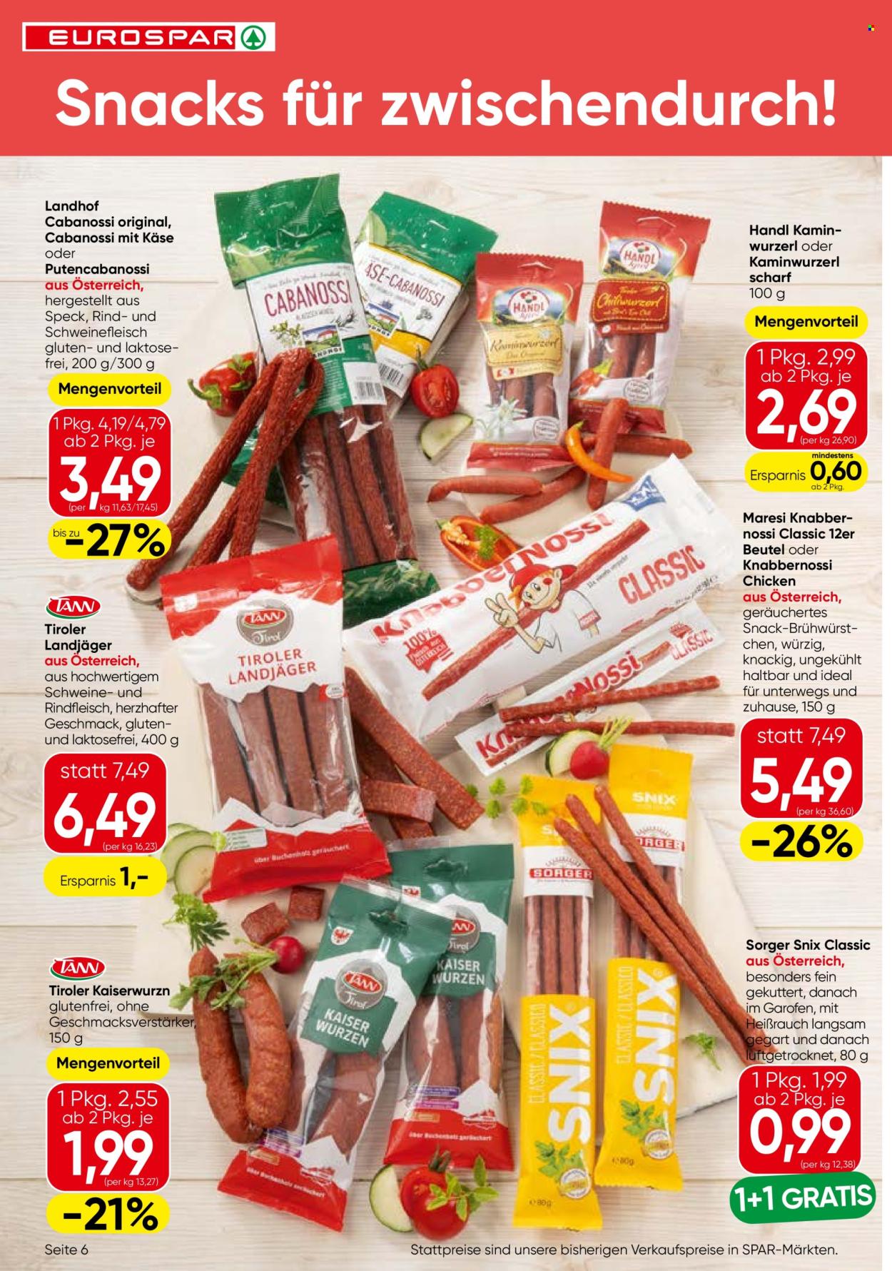 Leták EUROSPAR - 27.8.2026 - 9.9.2026. Strana 6
