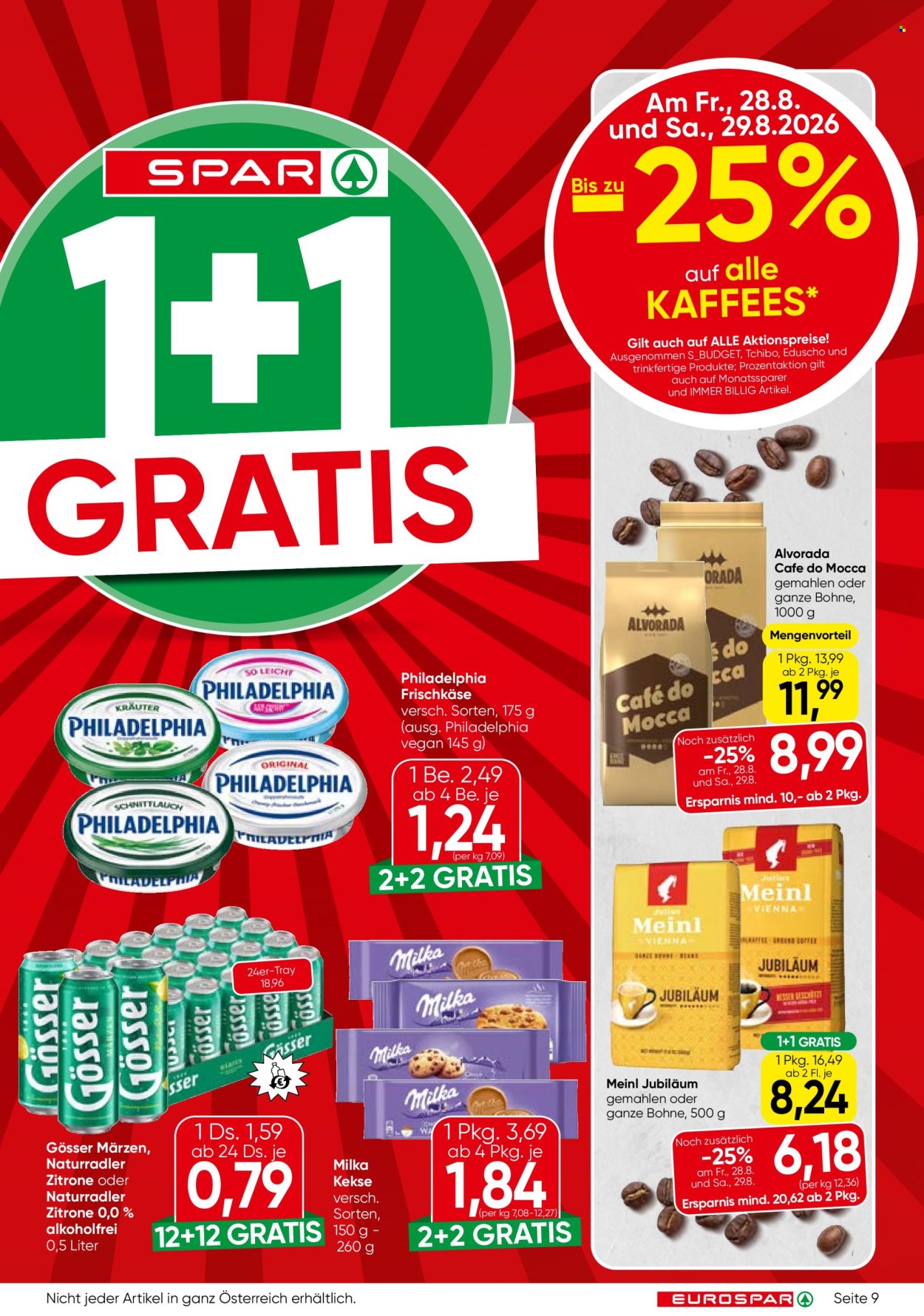 Angebote EUROSPAR - 27.8.2026 - 9.9.2026. Seite 9