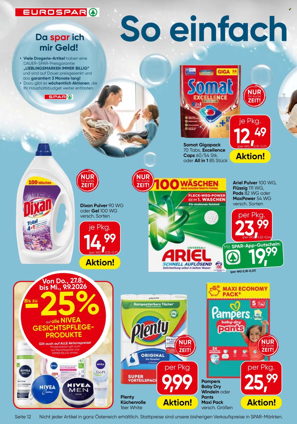 Leták EUROSPAR - 27.8.2026 - 9.9.2026. Strana 12