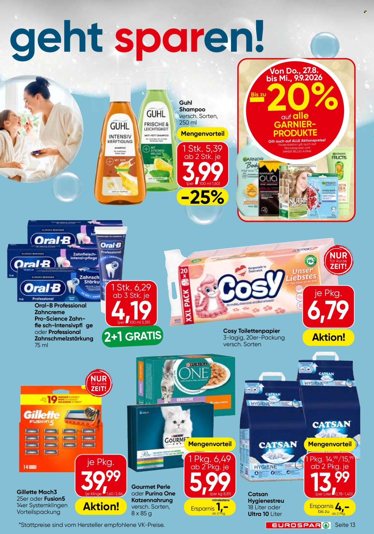 Angebote EUROSPAR - 27.8.2026 - 9.9.2026. Seite 13