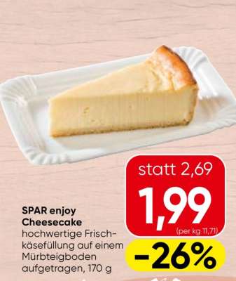 SPAR enjoy Cheesecake