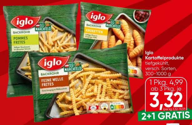 iglo Kartoffelprodukte