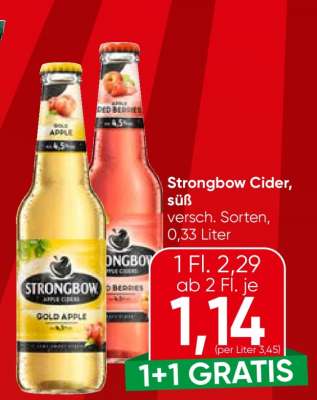 Strongbow Cider, süß