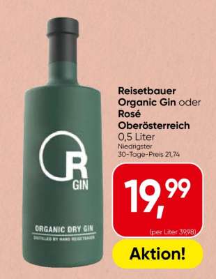 Reisetbauer Organic Gin oder Rose