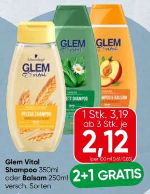 Glem Vital Shampoo oder Balsam