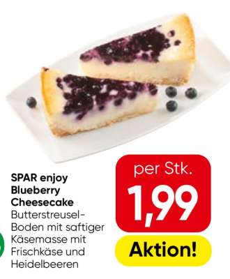 SPAR enjoy Blueberry Cheesecake
