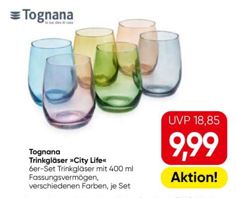 Tognana Trinkgläser »City Life«