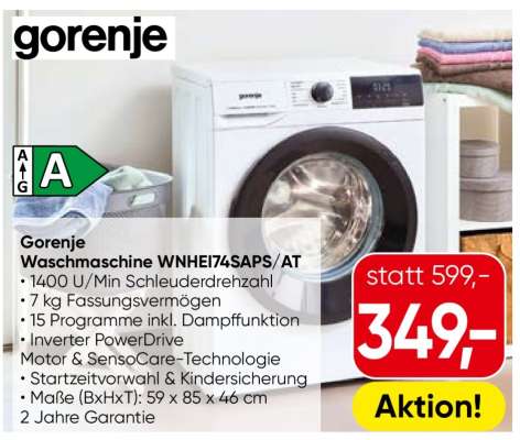 Gorenje Waschmaschine WNHEI74SAPS/AT