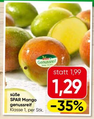 süße SPAR Mango genussreif