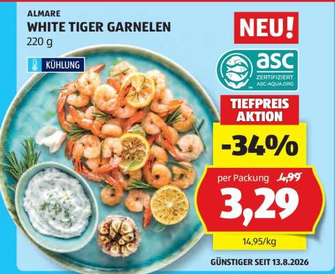 ALMARE WHITE TIGER GARNELEN