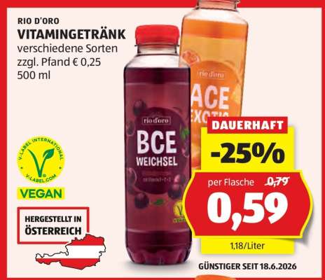 RIO D'ORO VITAMINGETRÄNK