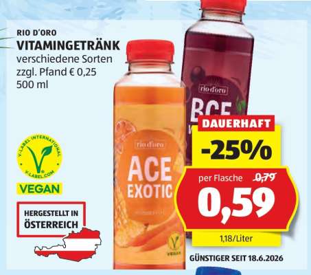 RIO D'ORO VITAMINGETRÄNK