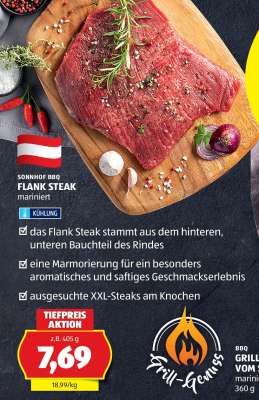 SONNIHOF BBQ FLANK STEAK mariniert